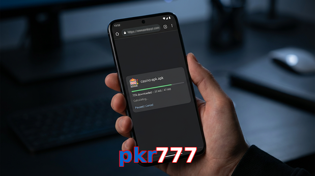 Main screen of Pkr777 apk page for PK players