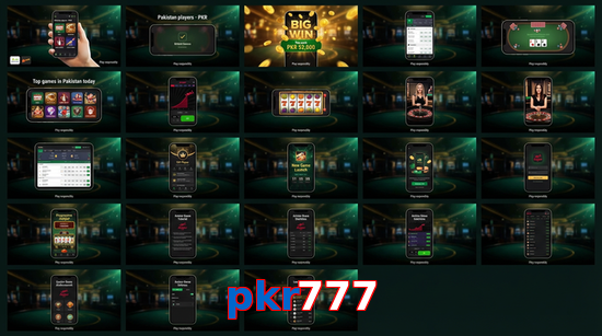 Main screen of Pkr777 bet page for PK players