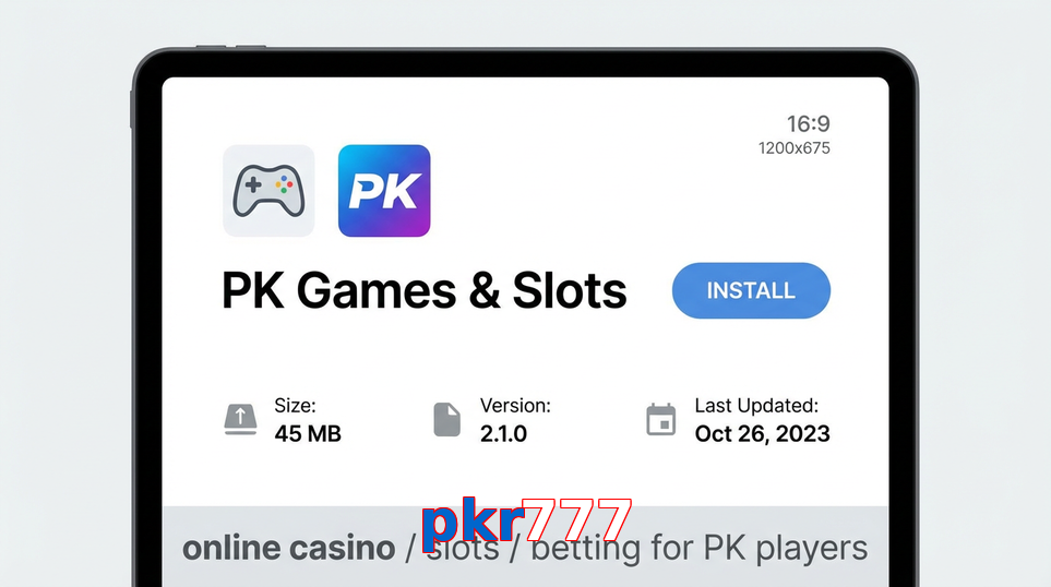 Game list for Pkr777 gameapk section