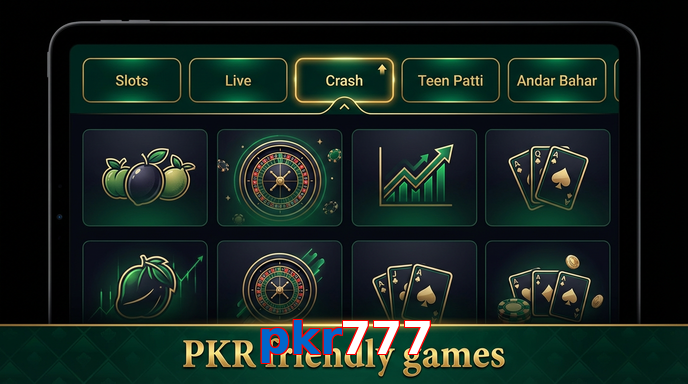 Game list for Pkr777 games section